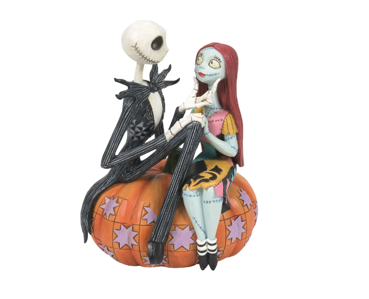 Jack and Sally on pumpkin